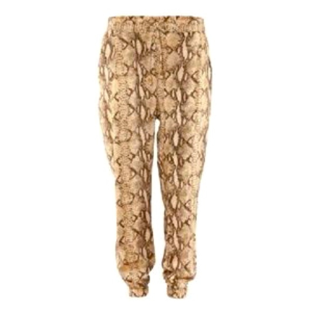H&M High Waisted Harem Trousers in Snake Print